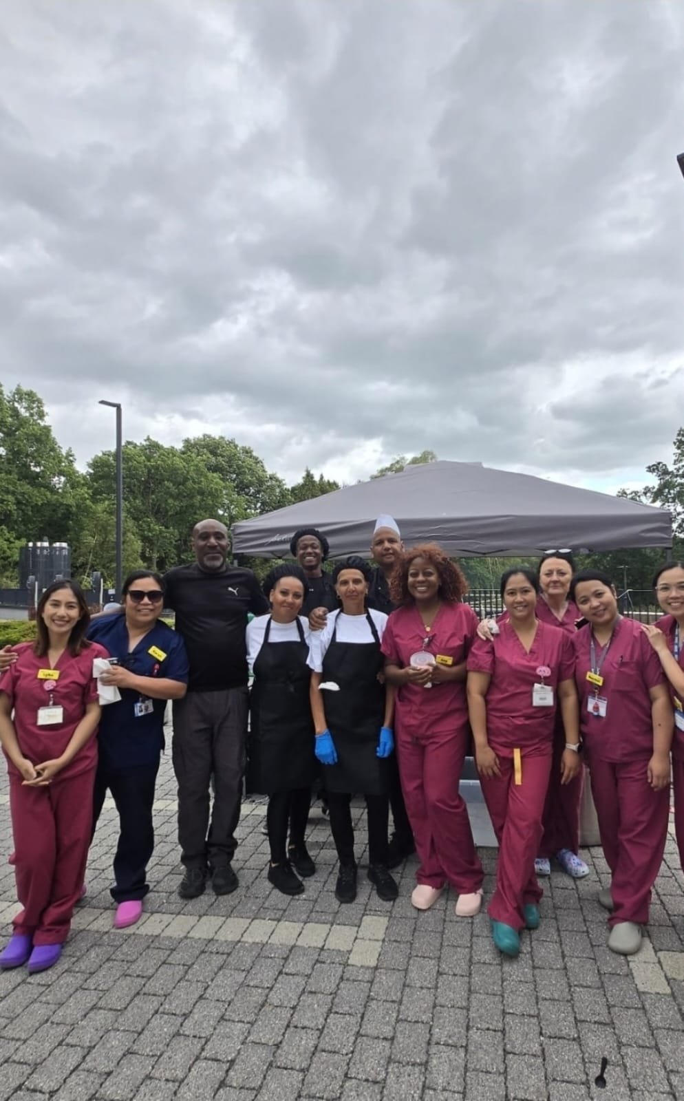 NHS event catering setup
